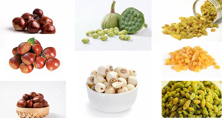 Chestnut Lotus Seeds Raisins Microwave Bake Puffing Equipment