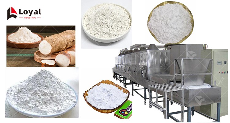Tapioca Starch Belt Microwave Drying Machine