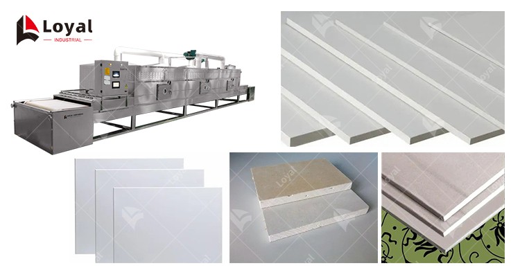 Gypsum Board Microwave Dryer