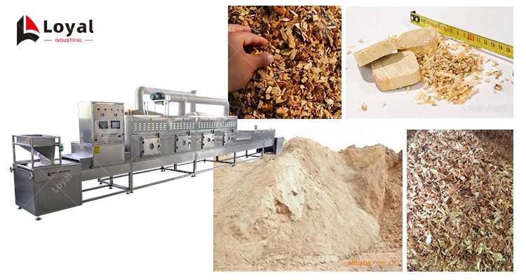Wood Sawdust Automatic Microwave Dryer