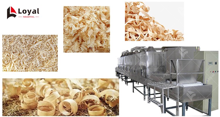Wood Sawdust Microwave Drying Machine