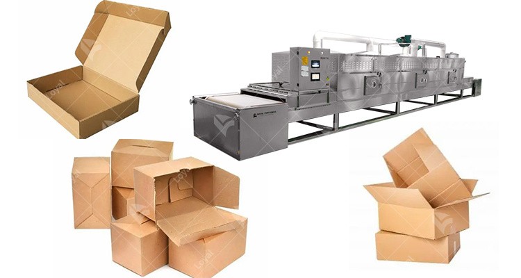 Tunnel Insects powder tea carton paper box snacks food microwave tunnel dryer machine