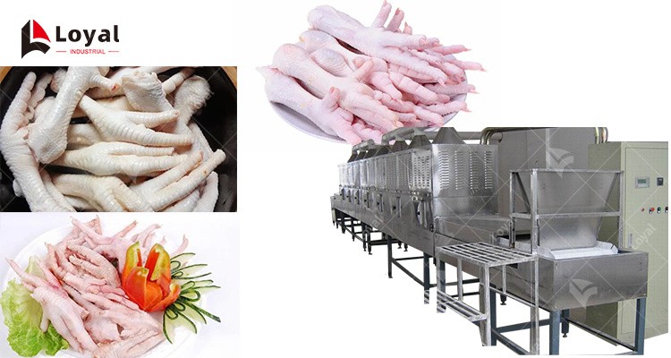 China's New Technology Chicken Feet Microwave Drying Sterilization Equipment