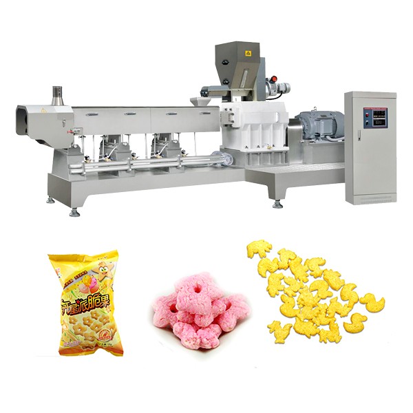 Corn Puff Snacks Making Machine Manufacturing Process